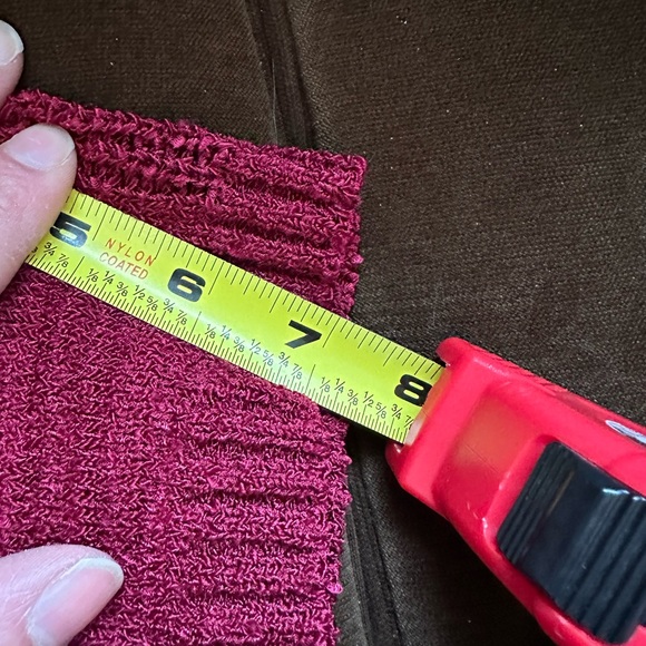 Dana Buchman Burgundy Knitted Short Sleeves Button Down Cardigan SZ SP - Picture 10 of 16